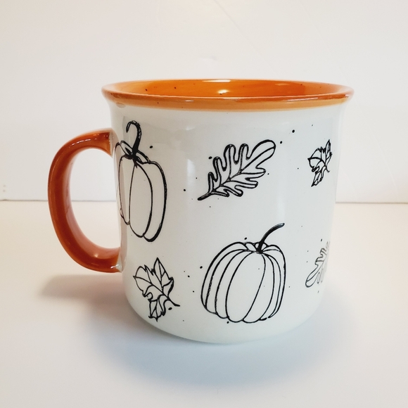 Meritage Fall Theme Ceramic Mug With Inner Pumpkin Image - Picture 4 of 6